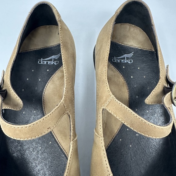 Dansko‎ Shoes Womens Size 41 Brown Mary Jane Leather Comfort Flats Buckle Strap - Picture 9 of 14
